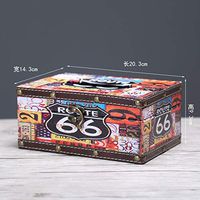 T-ZJHC European Creative car Tray Tray ktv Living Room Coffee Table Household Tissue Box, Dark Green Short 66