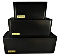 Cable Management Boxes Set of Three for Cord Organization at Home or Work Power Strip and Cord Organizer Storage Boxes for Computer and USB Video Cords Promotes Child and Pet Electrical Safety