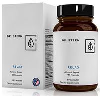 Relax - Natural Adrenal Repair - Dr. Formulated to: Manage Cortisol & Stress, Promote Sleep - W/Organic Holy Basil, ZMA, Magnolia Bark, L-Theanine & More - Vegan - Made in USA - 60 Capsules