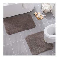 GHHZZQ Bathtub Mat Non-Slip Absorbent Superfine Fiber U-Shaped Pad Rectangle Bathroom Rugs Ottomans, 4 Colors, 5 Specifications, 1.4 cm Thick (Color : B, Size : 60x90cm)