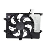 labwork Radiator AC Condenser Cooling Fan Assembly fit for 2011-2013 Elantra 14 Forte 253803X100 HY3115133