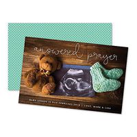 Answered Prayer Personalized Photo Pregnancy Announcements