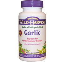 Oregon's Wild Harvest, Garlic, 90 Non-GMO Veggie Caps - 2pc