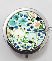 BlackKey Dandelion Flower Pattern 3-Compartment Decorative Pocket Gift Box Case Organizer for Pill, Color 1-1217