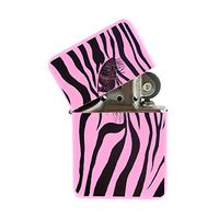 Sunshine Cases Baseball Mom - Windproof Flip-Top Refillable Pink Lighter with tin Gift Box