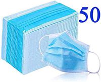 50 Packs Disposable Filter 3 Ply Earloop