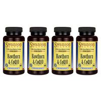 Swanson Hawthorn & Coq10 60 Veg Capsules (4 Pack)