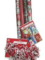 "MERRY JINGLE" Christmas Gift Wrap Set ~ Paper/Bows/Tags
