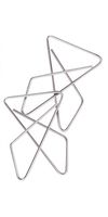 Charles Leonard Ideal Clamps, Large, Steel Metal Butterfly Clips, Silver, 12 Boxes of 12 Each (401)