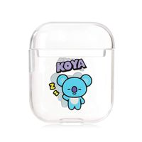 Havenport Kpop BTS Airpods Case KOYA RJ SHOOKY MANG CHIMMY TATA Cooky AirPods Accessories Kawaii Cartoon Portable & Protective Skin Cover Case for Apple Airpods(KOYA)
