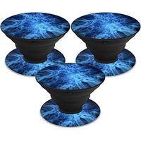 MightySkins Skin Compatible with PopSocket PopSocket - Blue Mystic Flames | Protective, Durable, and Unique Vinyl Decal wrap Cover | Easy to Apply, Remove, and Change Styles | Made in The USA