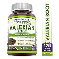 Pure Naturals Valerian Root 500 mg, Capsules - Supports Healthy Sleep Cycles (120 Count)