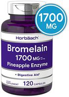 Bromelain 1700 mg | 120 Capsules | Supports Digestive Health | Pineapple Enzyme Supplement | Non-GMO, Gluten Free | by Horbaach