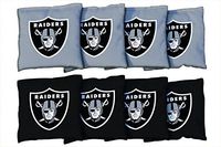 Victory Tailgate Oakland Raiders NFL Cornhole Game Bag Set (8 Bags Included, Corn-Filled)