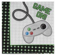 Video Game Party Supplies, Game On Napkins (100 Pack)