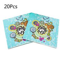 lipiny 20 Pieces Disposable Printed Square Tissue Muslim Ramadan Kareem Pattern Party Festive Celebration Paper Napkins Tableware Supply
