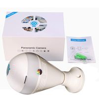 Bulb Camera 360 Degree WiFi LED Light Panoramic Fish Eye HD Cameras 1080P HD