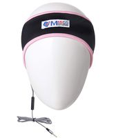 MMUSS Sleep Headphones Headband with Mic, Control Button and Ultra Thin Speakers. Perfect for Sleeping, Sports, Air Travel, Meditation and Relaxation (Pink)