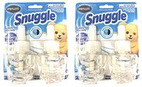 Renuzit Snuggle 2 Count Scented Oil Refill for Plugin Air Fresheners, Linen Escape, 1.34 fl. oz. (Pack of 2) - 4 Total Refills