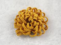 12pcs High-Grade Pearl Cloth Roses Radish Applique/Craft/DIY of Pick Color (Yellow)