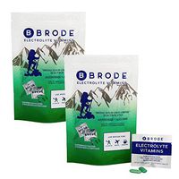 Brode Electrolyte Vitamin - Portable Zero-Sugar Electrolyte Tablets - for Sports, Hangovers, Jetlag, 5 Essential Electrolytes + 9 Vitamins (20-Pack)