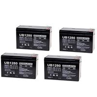 Universal Power Group 12V 8Ah Battery for LiftMaster LA412 Solar Linear Gate Operator - 4 Pack