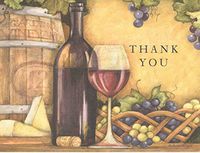 Susan Winget Wine Country Thank You Cards and Envelopes (8 Cards; 4" x 5.25"; White Envelopes)