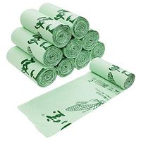 100 Compostable Trash Bags,100 Count, 31.7Gallon, Extra Thick 1.1 Mils Small Kitchen Compost Trash Bags,Food Scrap Yard Waste Bags,Bathroom Office Car