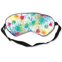 Paint Splatter Colorful Sleep Eye Mask for Kids Girls Boys, Block Out Light & Blindfold Sleeping Mask, Soft Comfort Eye Shade Cover for Yoga Meditation- Pack of 1