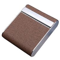 KaiCran Cigarette Case Tobacco Cigarette Card Holder Storage Case Box Container (Coffee)