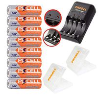 8Pcs 1.6V AA 2500mWh Rechargeable Batteries with 1Pcs AA/AAA NIZN Batteries Charger and 2Pcs Battery Storage Box