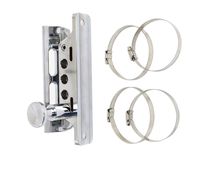 (1 Year Warranty) Chrome Quick Release Adjustable Fire Extinguisher Holder Mount for Jeep Wrangler UTV Polaris RZR Ranger Camper Van with Pillar