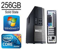 Dell Optiplex 790 Desktop Computer, Intel Core i3 3.1CPU, 8GB DDR3 Memory, 256 Solid State Drive, WiFi, DVD/CD-RW, Windows 7 Pro 64-Bit (Renewed)