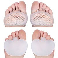 COJOY Gel Metatarsal Cushion Breathable Ball Foot Cushions Half Toe Sleeve Gel for Foot Care Pain Relieve 2 Pairs