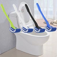 1pc Plastic Long Handle Toilet Brush Bathroom Toilet Scrub Cleaning Brush Lavatory Brush Household Cleaning Tools 4 Colors
