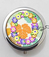 BlackKey Letter O 3-Compartment Decorative Pocket Gift Box Case Organizer for Pill, Color 1 -1402