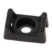 Cable Tie Mount.61", 8 Screw, Weather Resistant, Nylon, Black