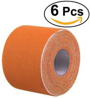 ROSENICE Kinesiology Tape Set Therapeutic Orange Sports Physio Therapeutic 500x2.5cm 6pcs
