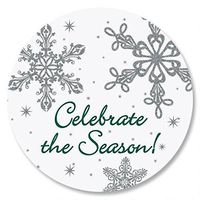 Snow Swirls Envelope Seals - Set of 72