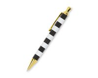 Day Designer for Blue Sky Ballpoint Pen, Medium 1.0mm Point, Black Ink, Retractable, Stripe Design - 101445