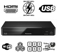 Panasonic 93 Wi-Fi Multi Zone All Region DVD Blu ray Player. 100-240V World-Wide Voltage - 6 Feet Hdmi Cable included.