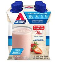 Atkins Gluten Free Protein-Rich Shake, Strawberry, 4 Count