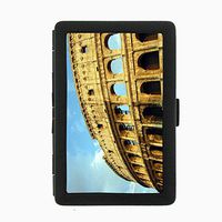 Perfection In Style Roman Empire D2 Black Color Metal Cigarette Case Holder