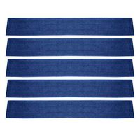 Aclean Microfiber Floor Aluminium Mop Reusable Refill Pad 5 Pack (Blue Loop Pad, 34 inches)