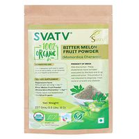 SVATV 100% Organic Bitter Melon Extract Powder- 0.5 LB USDA Certified - Karela 100% Raw from India