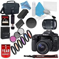Canon EOS 80D DSLR Camera with 18-55mm Lens USA Model with Warranty Base Bundle