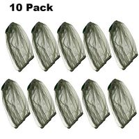 SUNTRY 10 Pack Premium Mosquito Head Net with Extra Fine Holes, Lightweight Face Mesh Neck Cover Netting Mesh Net, No-See-Ums and Midges, Perfect for Outdoor Activities (Green)