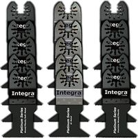 Integra Tools Platinum Series Blades 15Pcs Oscillating Tool Accessory Kit MultiTool Saw Blade for DeWalt Porter Cable Black&Decker Fein