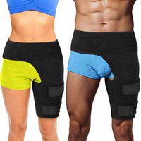 Hip Brace Thigh Compression Sleeve – Hamstring Compression Sleeve & Groin Compression Wrap for Hip Pain Relief. Support for Hip Replacements, Sciatica, Quad Muscle Strains Fits Both Legs (LG/Left)