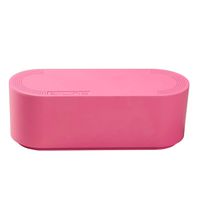 D-Line Cable Management Box, Hide and Conceal Power Strips and Electrical Cords, Cord Organizer Made from Electrically Safe ABS Material, Small, Hot Pink